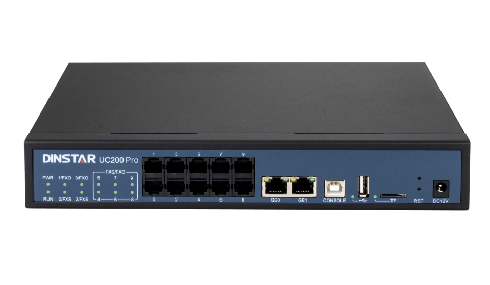 IPBX a 4 FXO (RTC) pour 30 appels simultanés 200 postes est un équipement terminal de communication unifiée de nouvelle génération conçu pour les utilisateurs de PME et SOHO. UC200